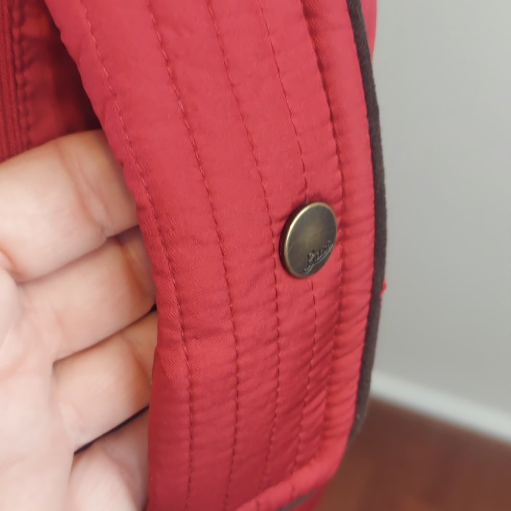 NWT G.H.Bass Womens Red Quilted Outdoors Vest  Small - Picture 9 of 14